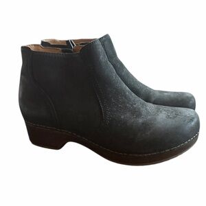 Dansko Black Barbara Zip Bootie